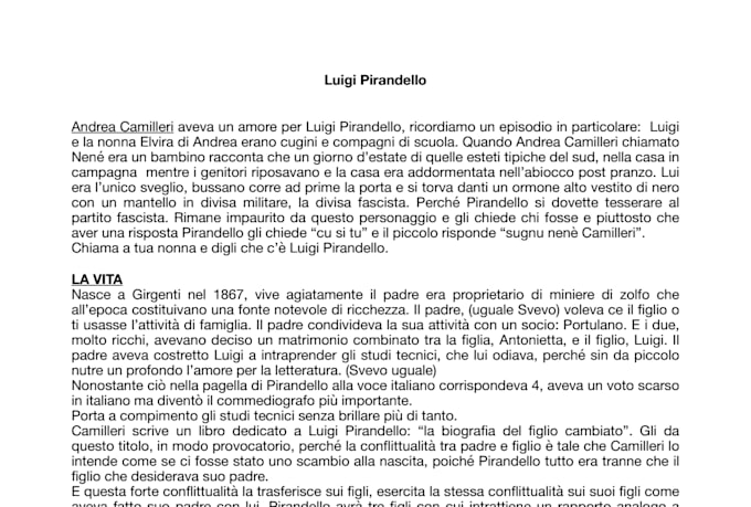 transcript audio in italian